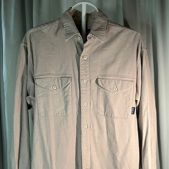 Patagonia Other - Patagonia Beige  Textured Organic Cotton Shirt F315